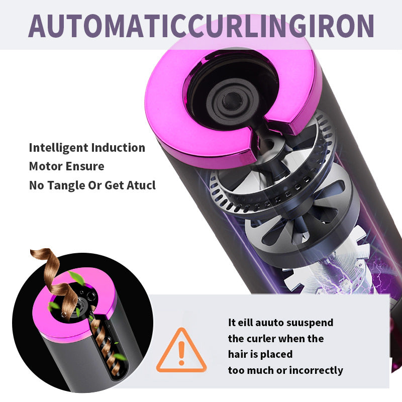 Fully automatic hair curler, automatic hair curling rod