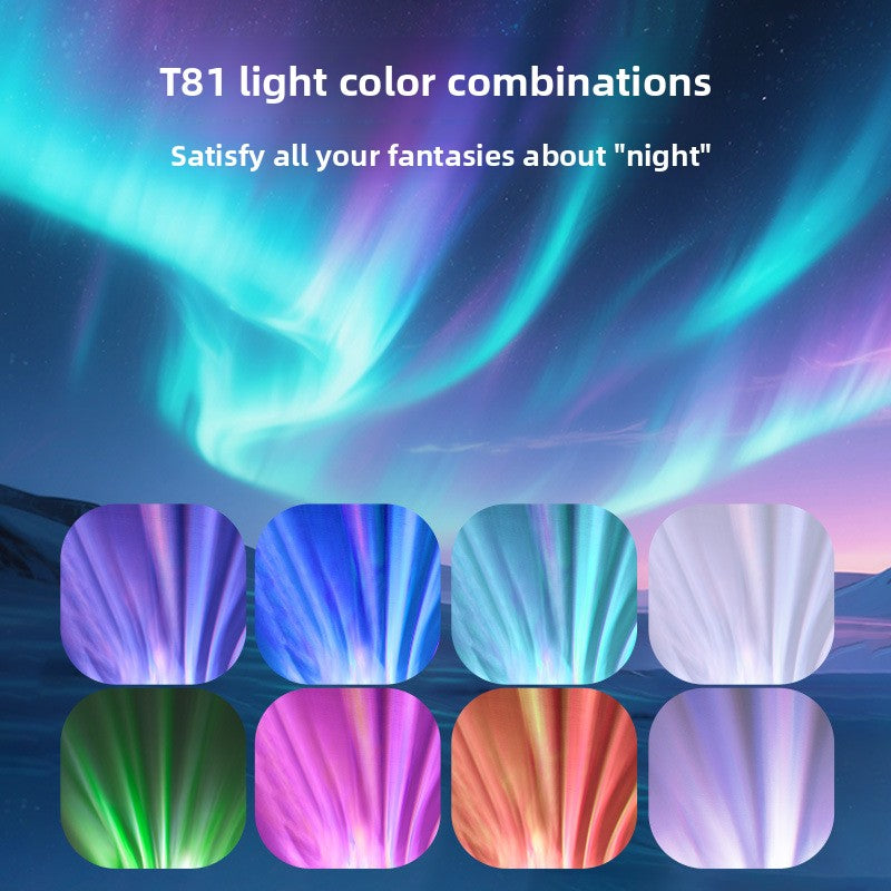 Multicolor LED Shell Projection Lamp with Remote